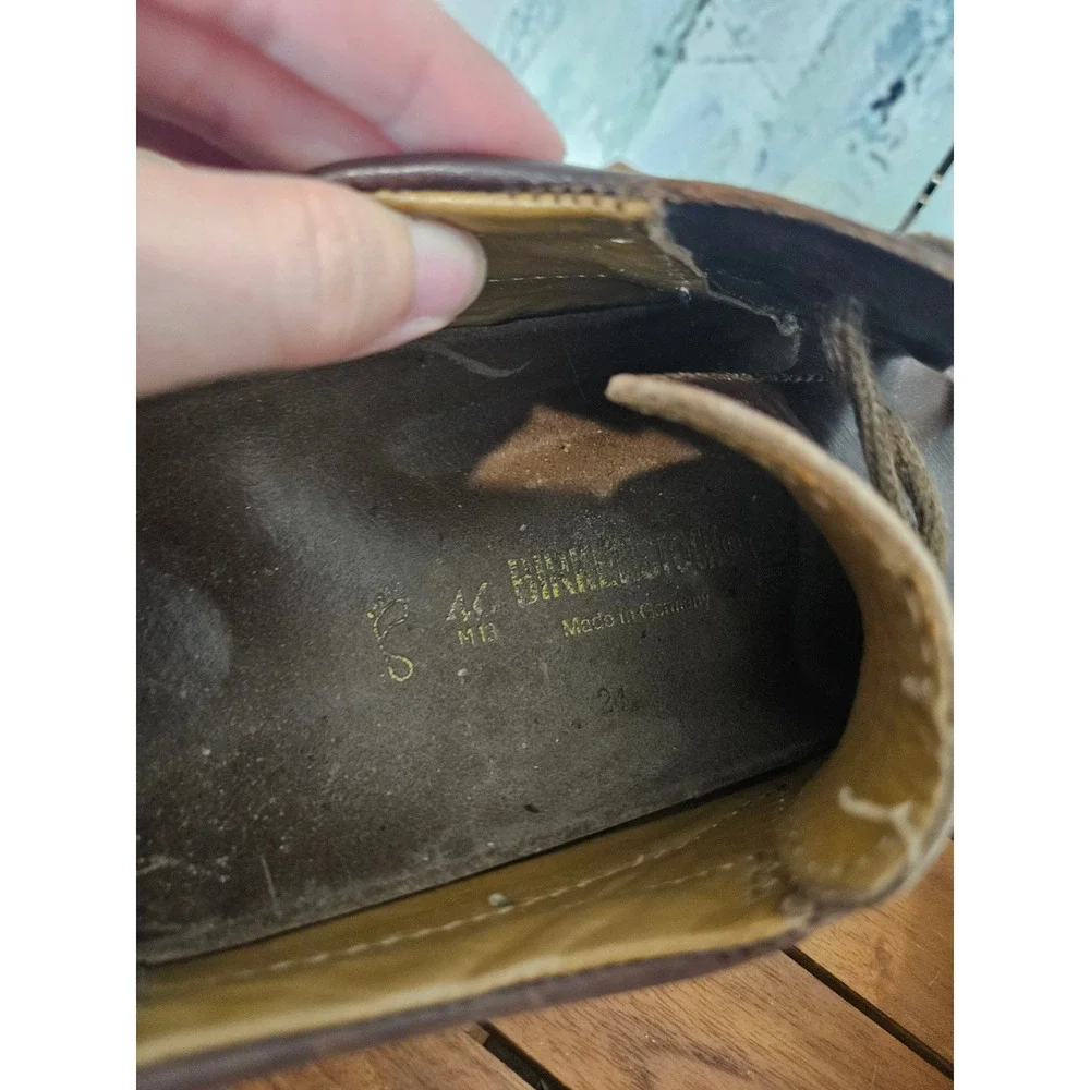 Birkenstock Dundee Shoes 46 M13 Brown Leather Lace Up Derby Gorpcore Comfort